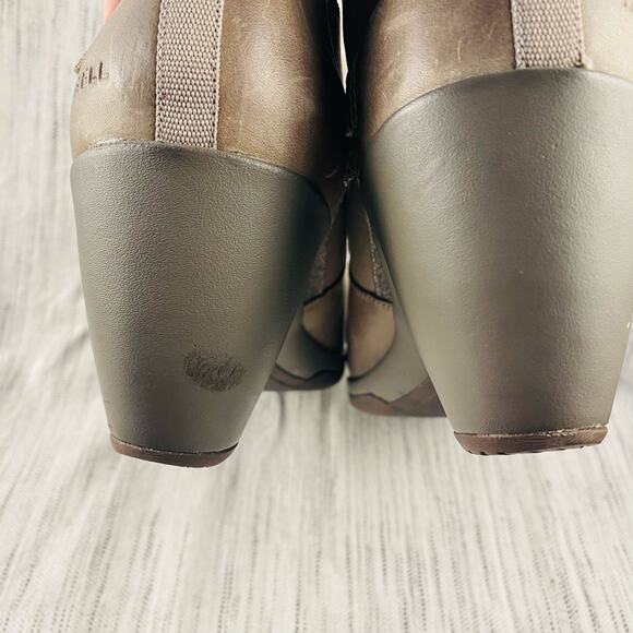 Merrell Evera Rush Aluminum Green Gray Heeled Ankle Chelsea Bootie‎ 9 Y2K - Picture 6 of 9